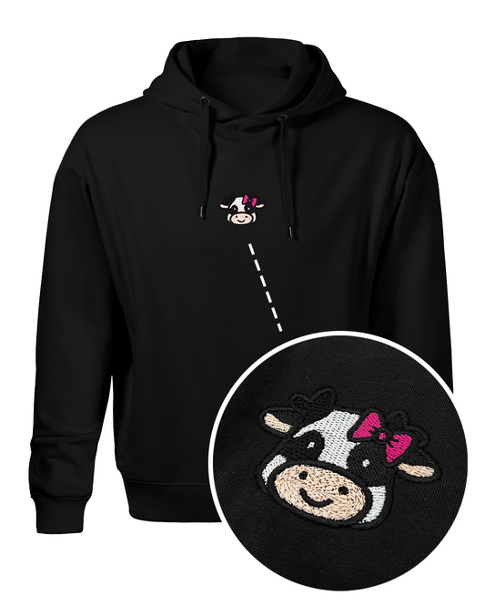 Bavlněná mikina s výšivkou I’m just a Cow