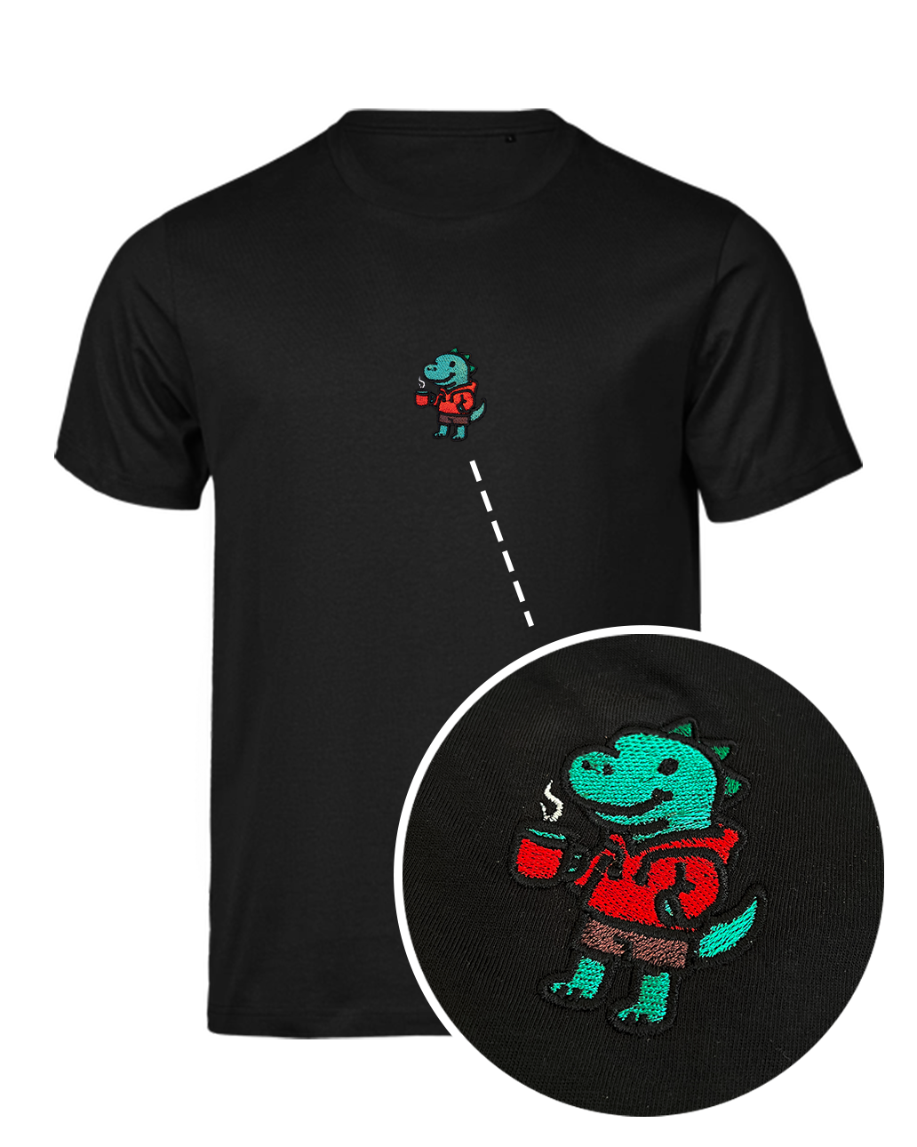 Bavlněné tričko s výšivkou Tea-Rex