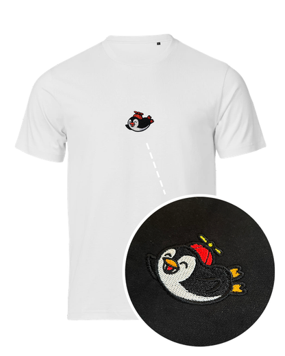 Bavlněné tričko s výšivkou Happy Tučňák