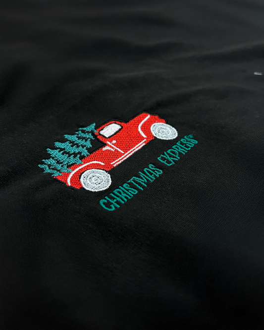 Bavlněná mikina s výšivkou Christmas Express