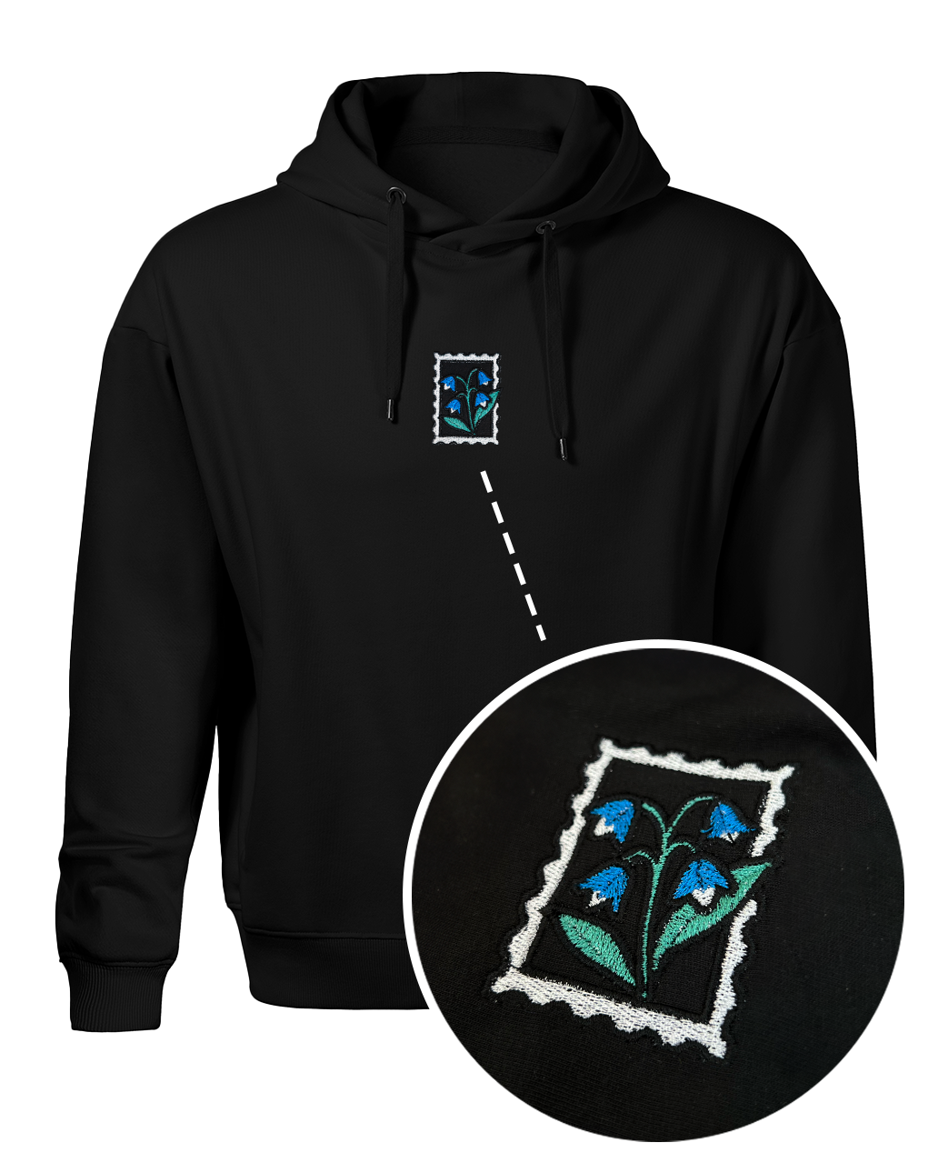 Bavlněná mikina s výšivkou Zvonek