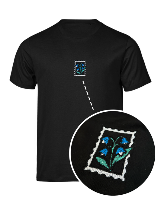 Bavlněné tričko s výšivkou Zvonek