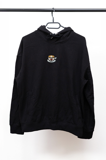 Bavlněná mikina s výšivkou Šálek kávy