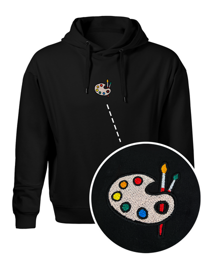 Bavlněná mikina s výšivkou Paleta barev