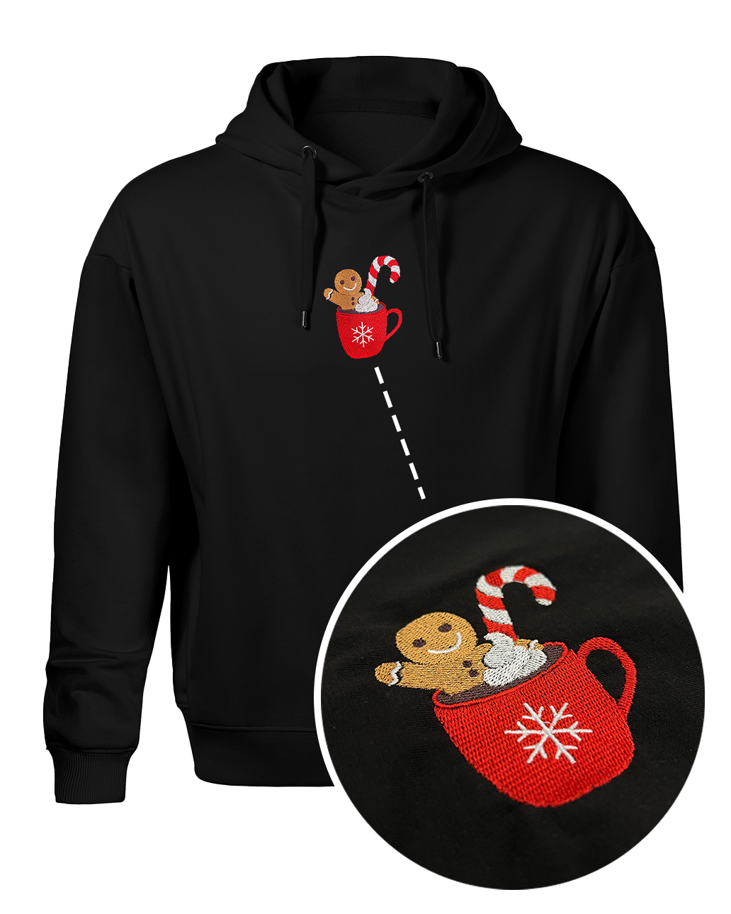 Bavlněná mikina s výšivkou Perníček