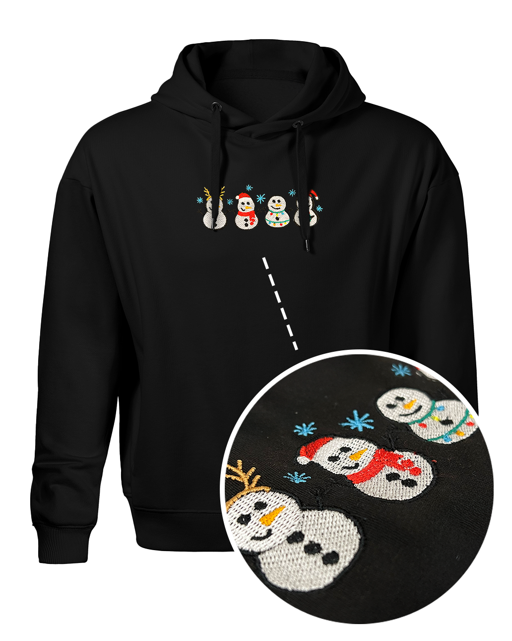 Bavlněná mikina s výšivkou Sněhový Gang