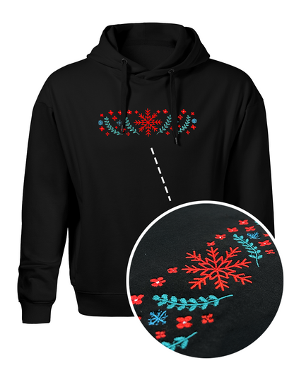 Bavlněná mikina s výšivkou Vánoční harmonie