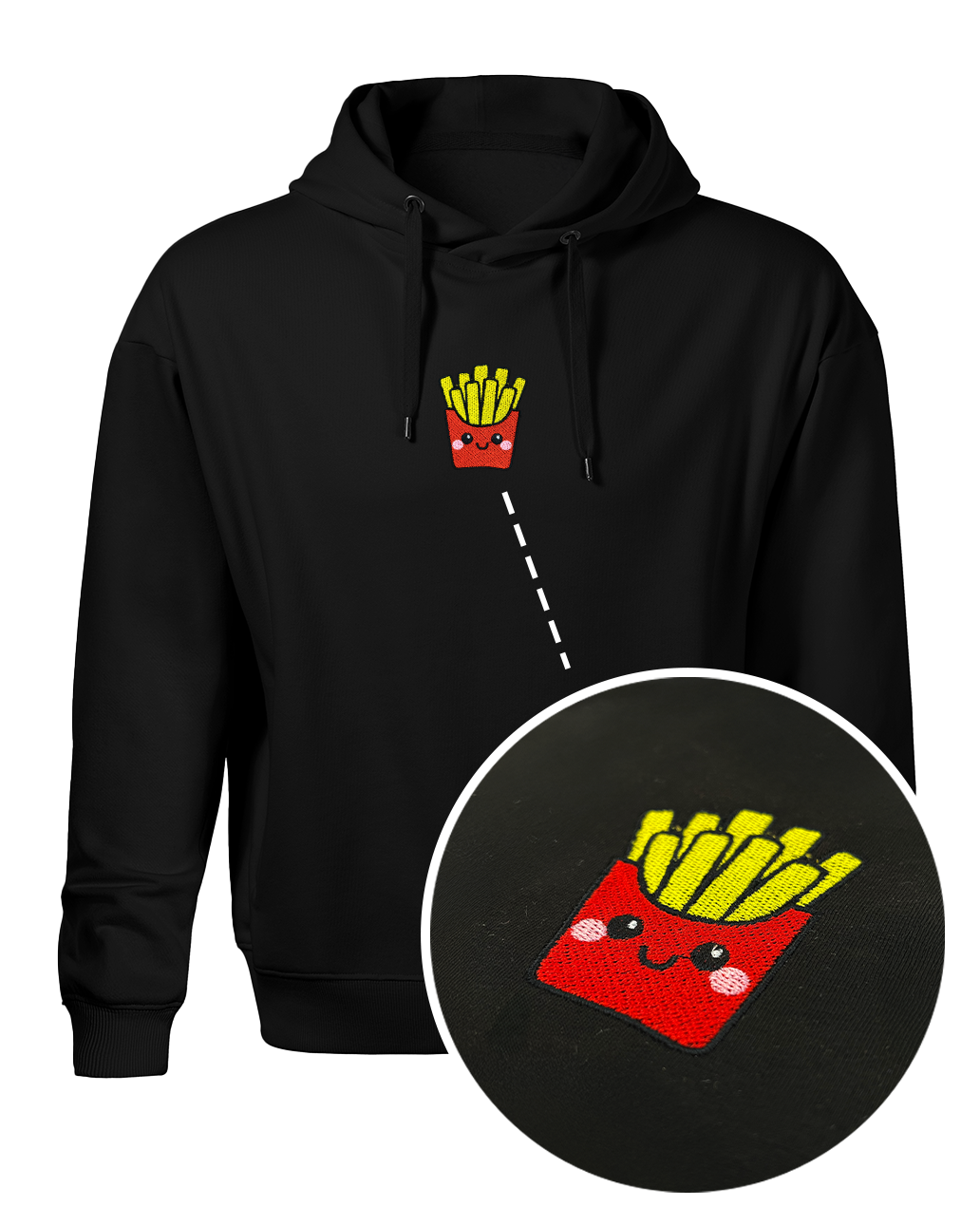 Bavlněná mikina s výšivkou Fries