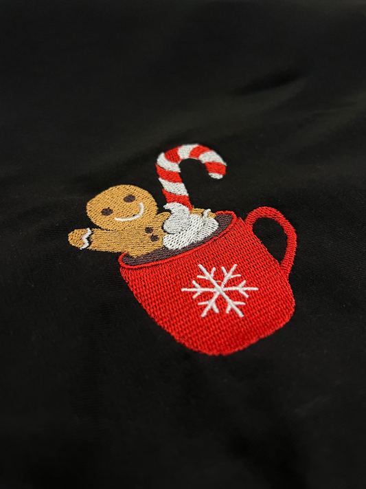 Bavlněná mikina s výšivkou Perníček