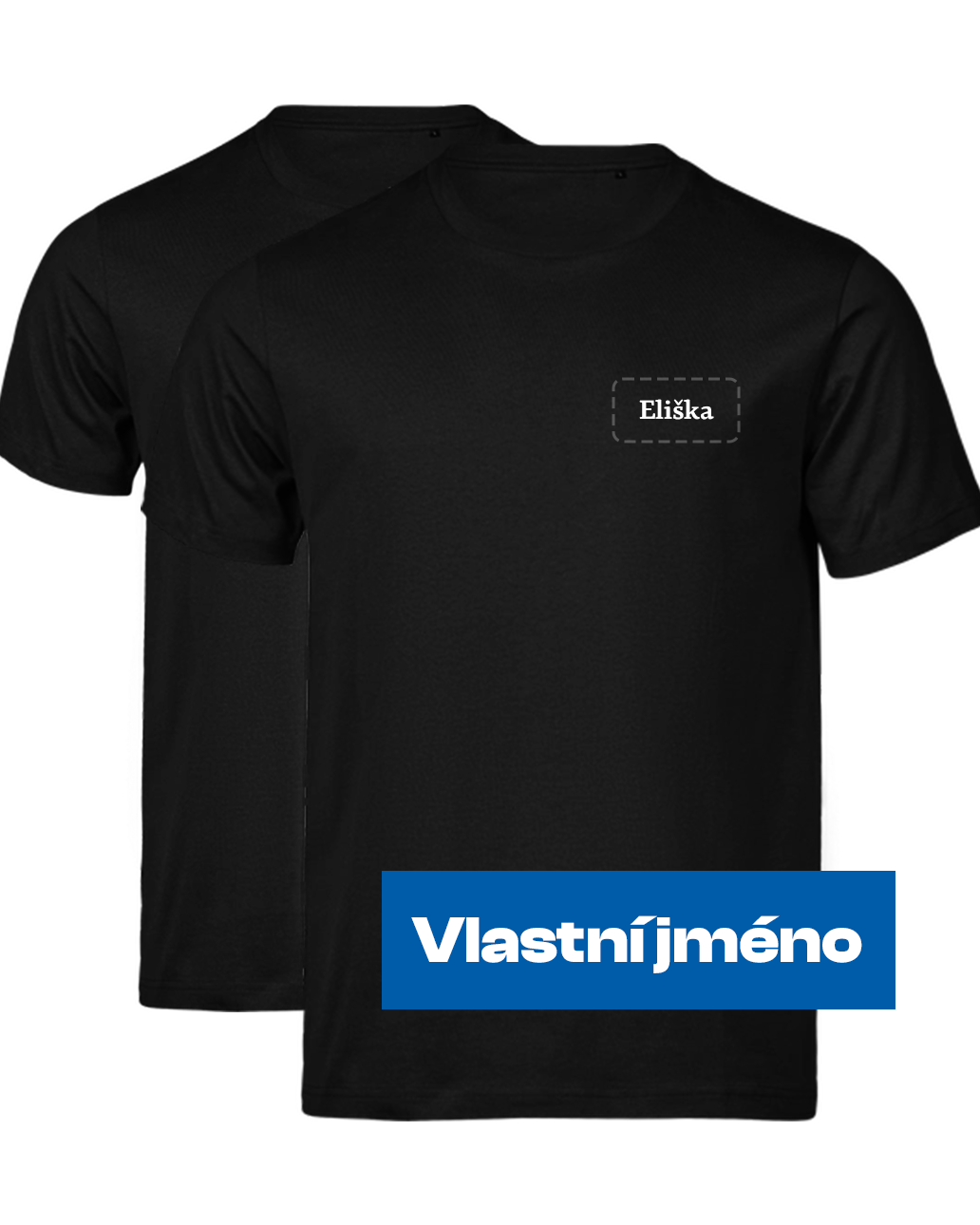 Set dvou triček s vlastním jménem