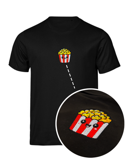 Bavlněné tričko s výšivkou Popcorn