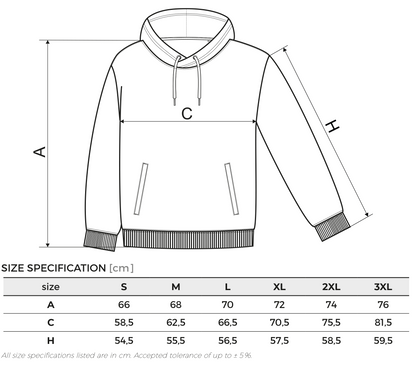 Bavlněná mikina s datem v římských číslech